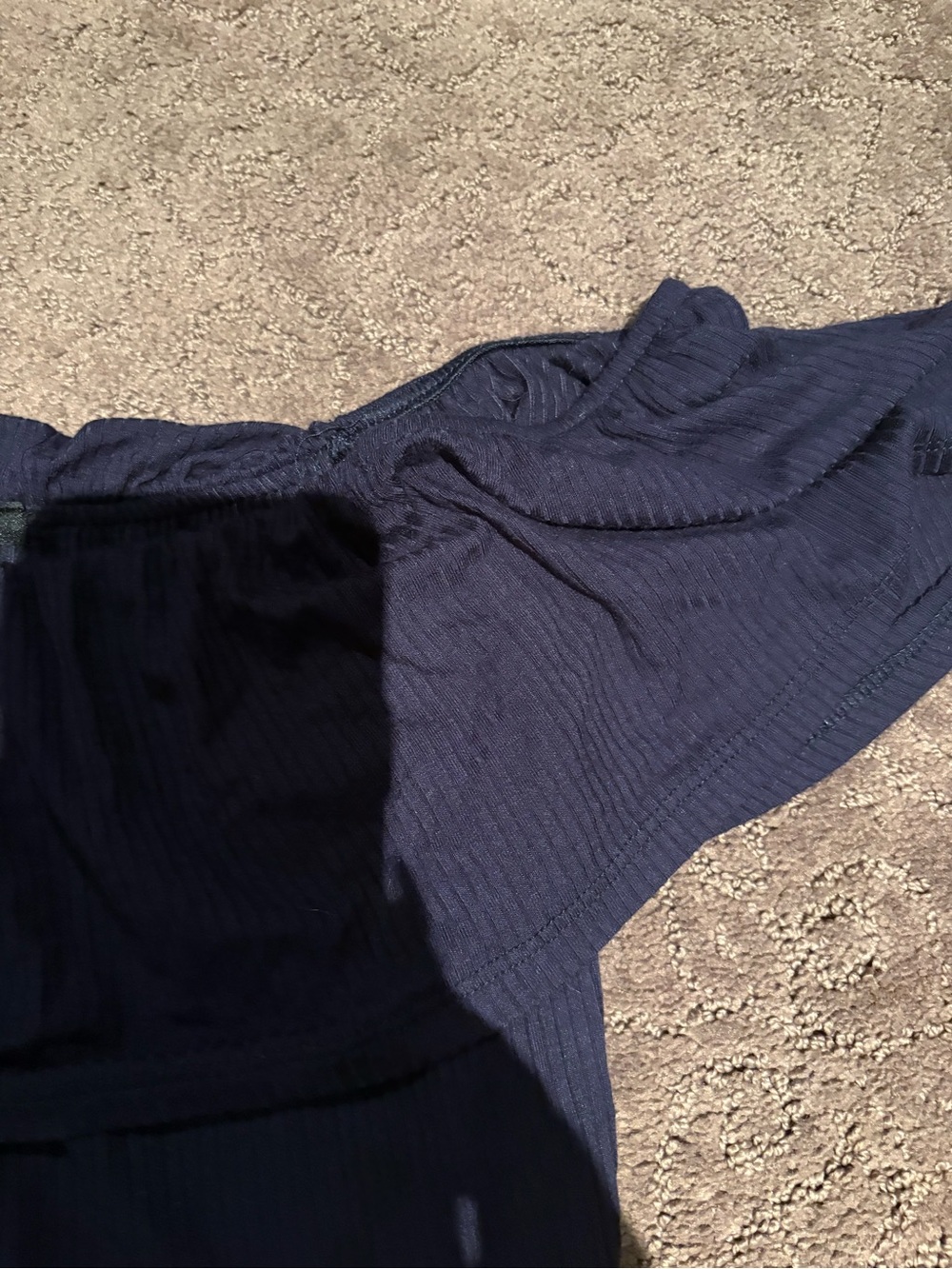 George Navy One-Shoulder Ruffle Dress - Picture 3 of 3
